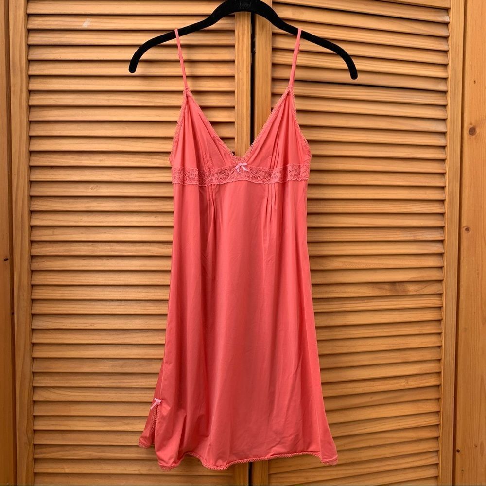 Victoria Secret Angels Pink Slip Dress Small